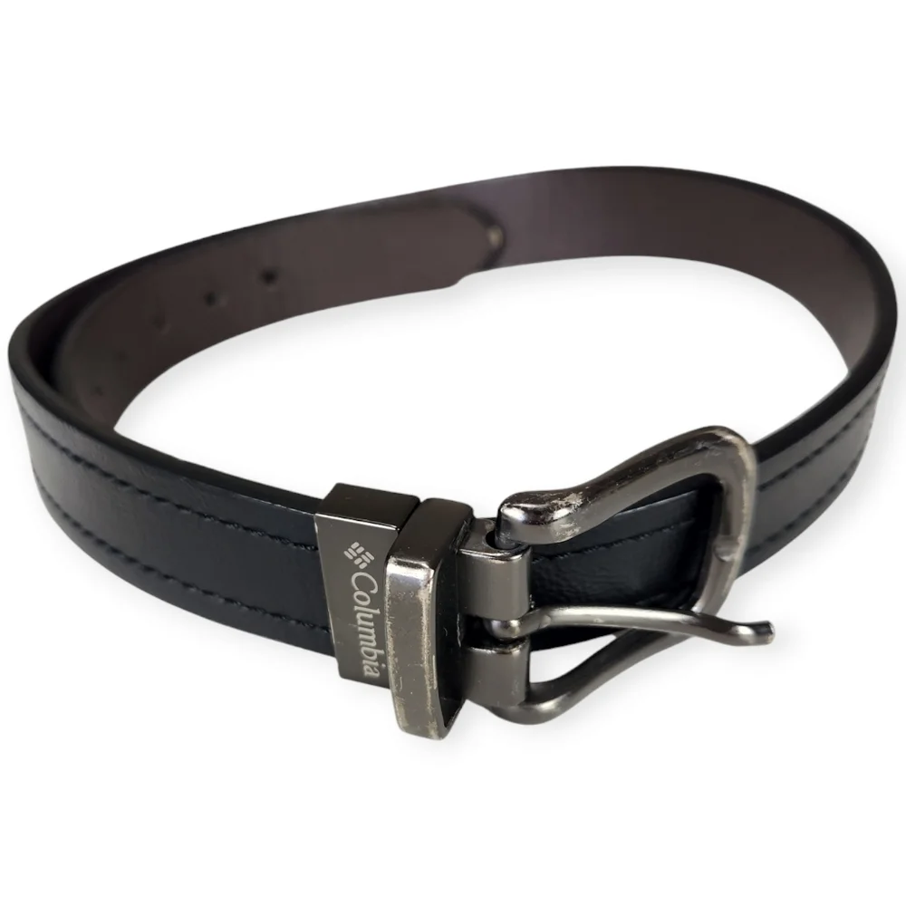 Columbia Black Vegan Leather Belt size Medium